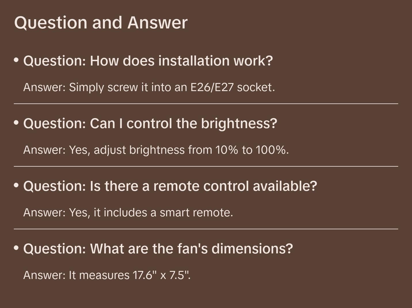 Socket Fan Light +Remote, 2000 Lumens 17.8" E26 Base Screw in Ceiling Fan Dimmbl