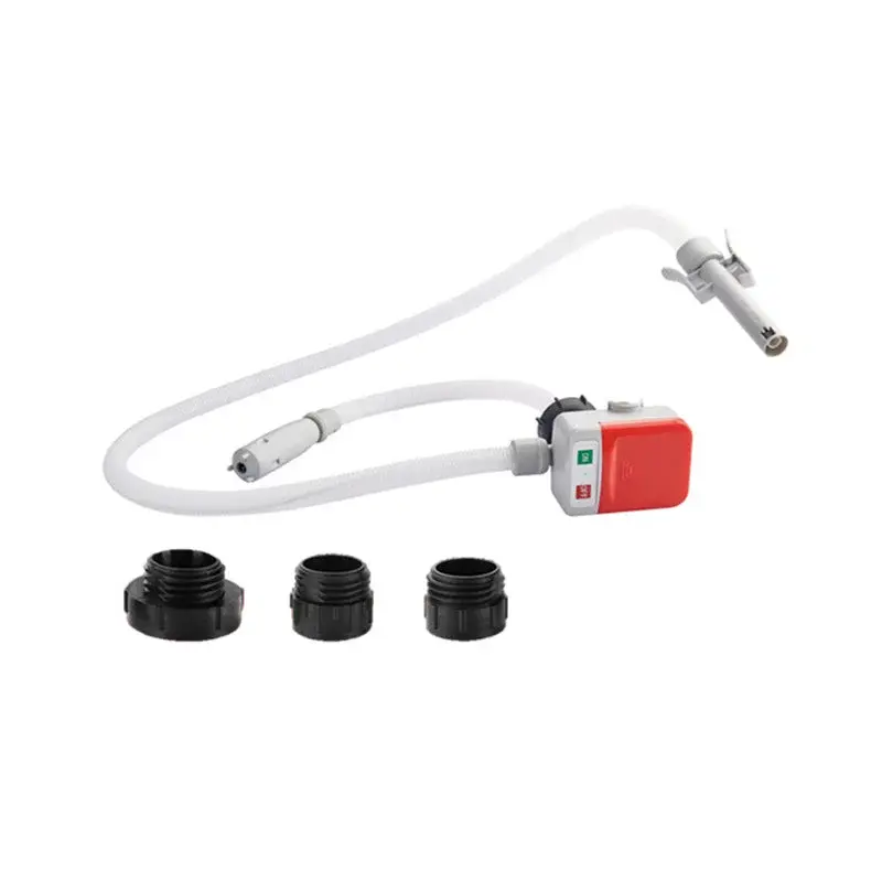 Saker Portable Horizontal Electric Oil Pump - Dry Battery-Powered Self-Priming Gasoline/Diesel Extractor for Chainsaws, Lawn Mowers, Engines with Durable Construction for Emergency Situations