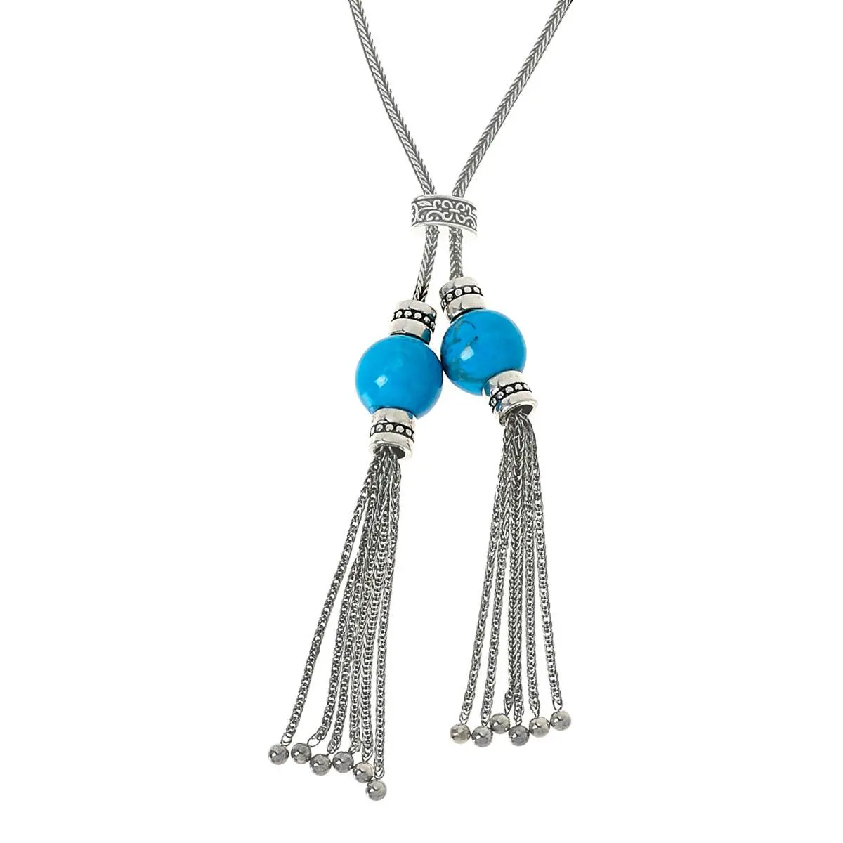 18.18 Cts Turquoise Necklace in 925