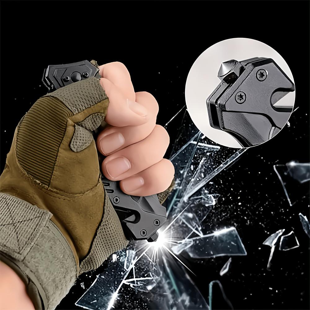 1/3/5pcs Ultimate EDC Pocket Knife Foldable(with Sharpening) Multi Tool Knife with Clip High-Quality Folding Knife-Sturdy Blade Textured Grip Glass Breaking Tool for Versatile Tool Suitable for Outdoor Camping Mountaineering Ideal