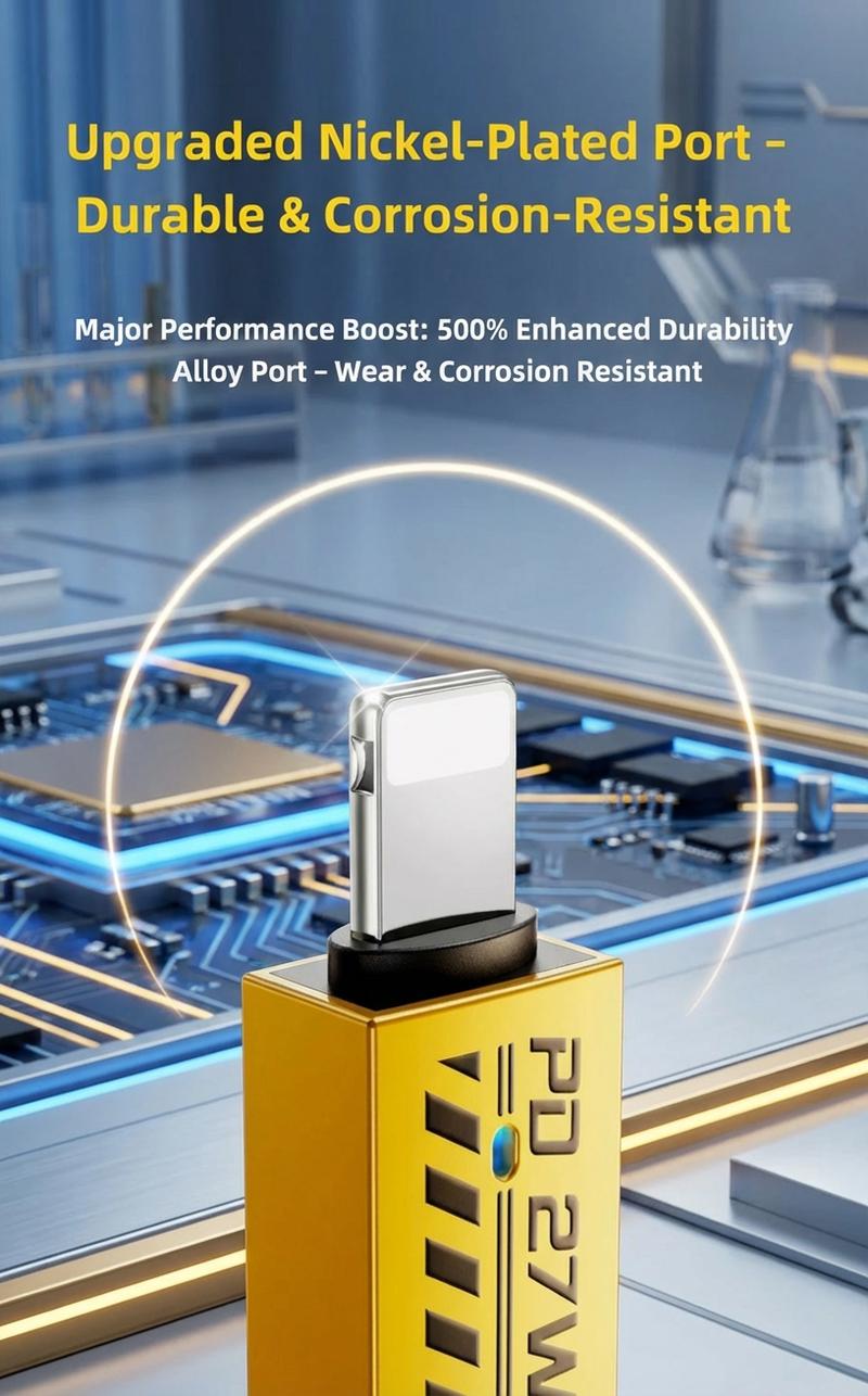 [ BUY 1 Get 1 Free ] 5ft Fast Charging super Cable 4 in 1 with USB A Type C Lightning for iPhone17&Samsung Laptops Charger Braided Data Cable Lengths for Gaming Office Car Travel Compatible