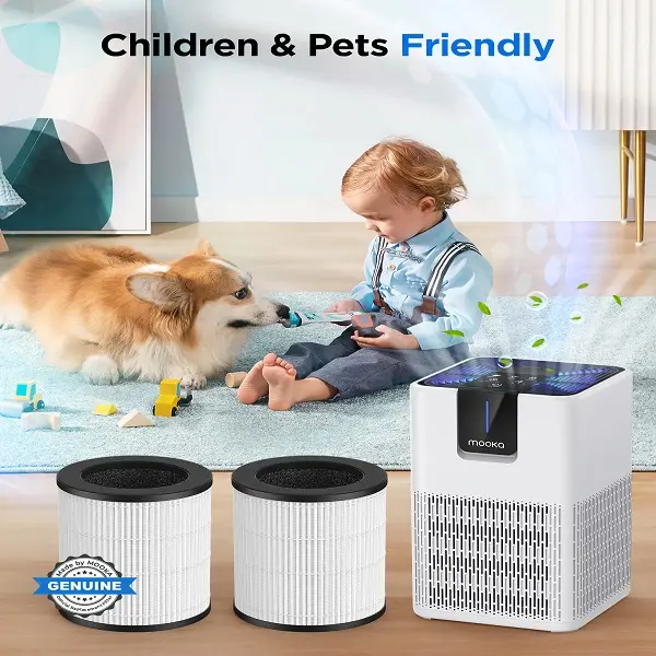 MOOKA M05 Air Purifier for Home, New Year Gifts, 1250 Ft² Coverage