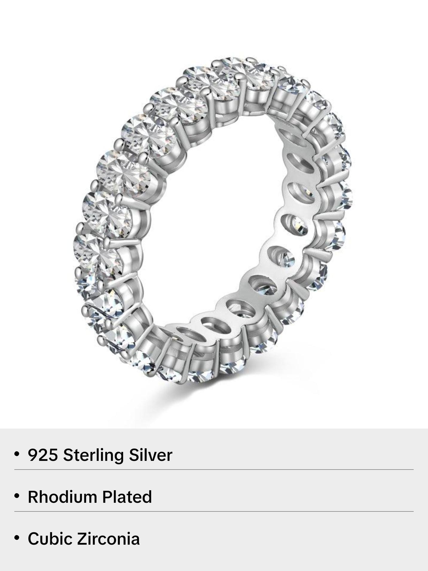 Dallas Oval Cut Eternity band