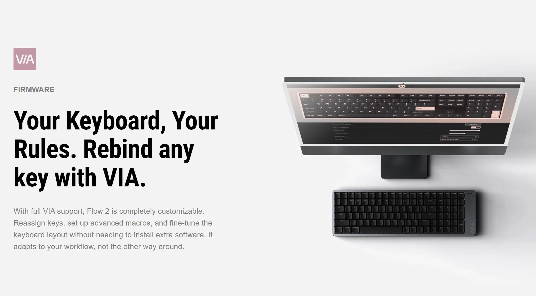 Lofree Flow 2 100-key Low-profile Mechanical Keyboard