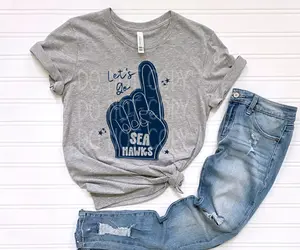 Seahawks Let's Go Finger DTF