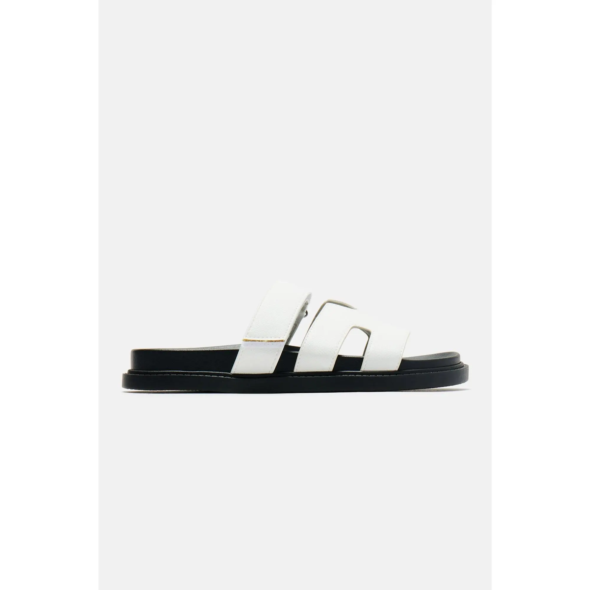 Agnes Flat Sandals - White