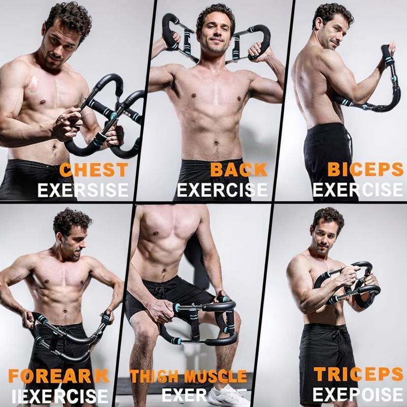 Twister Arm Trainer Adjustable Strength Bar for Chest & Arm Workout Portable Home Gym Equipment for Men Ideal for Upper Body Fitness