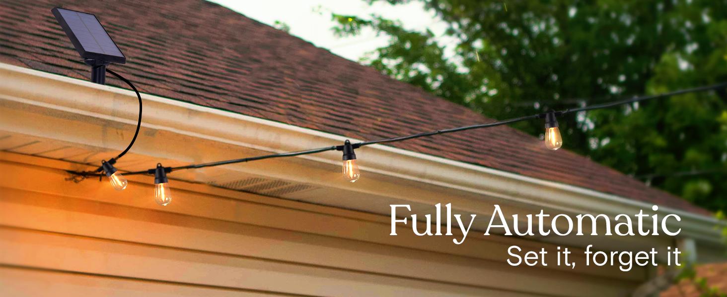 Brightech Ambience Pro Solar Powered Outdoor String Lights