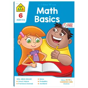 Math Basics 6 Workbook for 6th Graders