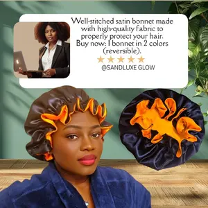 Bonnet satin for hair