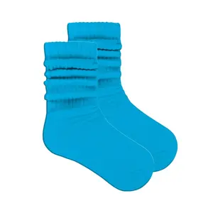 Turquoise Slouch Socks (Adult Medium - Women's Shoe Sizes 5-10)