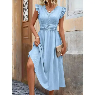 muted blue dress Vintage Blue Leather Dress Sneaker 5 UK / 6 US main image 1