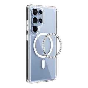 Magnetic Clear Case for Samsung Galaxy S26, S26 Plus, S26 Ultra – Slim Shockproof Transparent Protective Cover