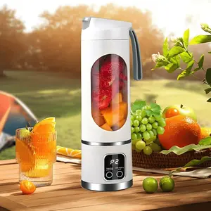 1 portable electric juice cup, large capacity, three-speed adjustable, no filter required, 12-blade blade, LED display, USB charging. Suitable for ice sand and juice blenders with ice crushing function, essential for home and outdoor travel.