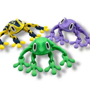 Magnetic 7" Blob Frog - 3d Printed Articulated Hoppy Fun Decor