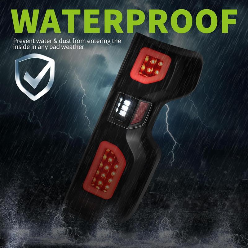 YITAMOTOR LED Rear Tail Lights Brake Lamp Compatible with 2019-2023 Chevy Silverado 1500/2022 Chevy Silverado 1500 LTD Tail Lamp Smoked Taillights, Driver and Passenger Side