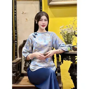 LAM020V008 Temple Set Đồ Lam Pháp Phục Đồ Bà Ba Size M L XL for 100-160lbs New Product