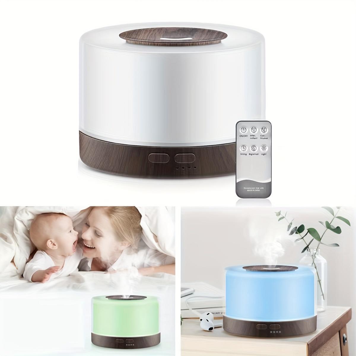 Soundwave Technology Aromatherapy Diffuser & Cool Mist Humidifier 16.91oz Adjustable Mist Auto Shut Off Remote Control 7 Color LED Night Light USB Powered Air Purifier Essential Oil Aroma Diffuser Color Changing