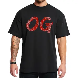 Og Bandana Red Design Chicano Pride Original Gangster Chicana Style Clothing Unisex Hoodie Medium Heavy Sweatshirt for Men & Women Full Size S-5XL 2601