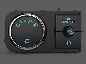 Nilight Headlight Dimmer Switch Compatible with 2007 2008 2009 2010 2011 2013 Chevy Silverado 1500 2500HD 3500HD Tahoe 2007-2014 GMC Sierra 2500HD 3500HD Yukon Greenish LED Light