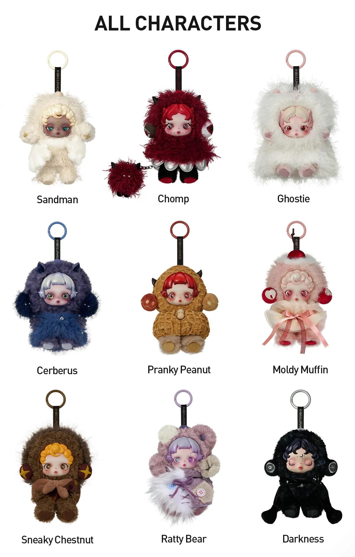 (DARENHW011)SKULLPANDA You Found Me Series Plush Doll Pendant
