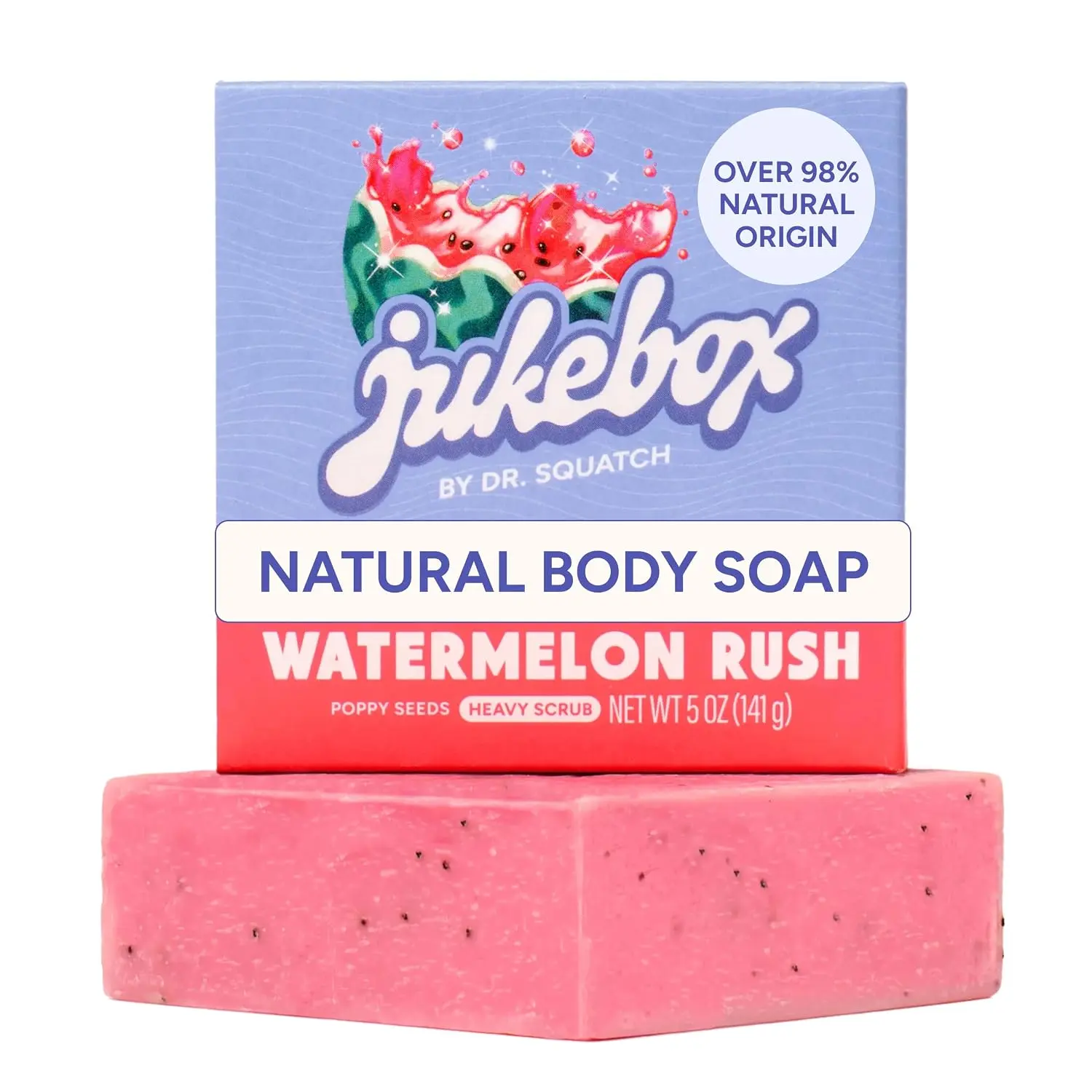 JUKEBOX Natural Women’s Bar Soap, Body Soap Bar (5oz, 1-Pack)