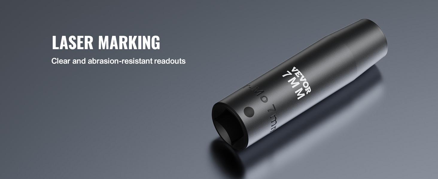 VEVOR 3/8" Drive Impact Socket Set, 90 Piece SAE 1/4"-3/4" and Metric 6-19mm Socket Set, 6 Point Cr-Mo Alloy Steel for Auto Repair, Includes Extension Bars Universal Joint Adapter Lock Storage Case