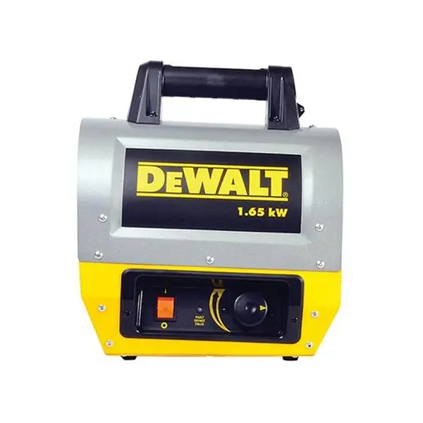 Enerco ENR-F340635 1.6KW Dewalt Portable Electric Home Heater for Households, Heavy-Duty Durable Construction, Adjustable Coil, Thermostat Control, Smokeless, No Open Flames, No Monitoring Required