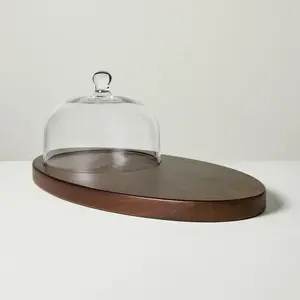 Wood Cheese Board with Cloche - Hearth & Hand with Magnolia Wood Cheese Board with Cloche - Hearth & Hand with Magnolia