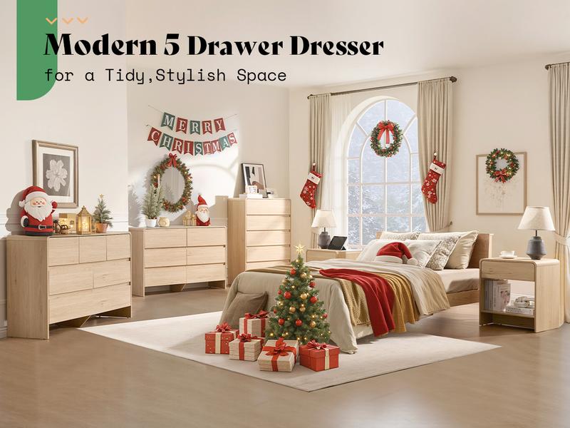 AMERLIFE 5/6/7 Drawer Dresser for Bedroom, Modern Chest of Storage Drawers with Rounded Corners, Cabinet Organizer for Closet, Apartment, Nursery/Best Gift Ideas/Christmas Gifts AMERLIFE 5/6/7 Drawer Dresser for Bedroom, Modern Chest of Storage Drawers with Rounded Corners, Cabinet Organizer for Closet, Apartment, Nursery/Best Gift Ideas/Christmas Gifts