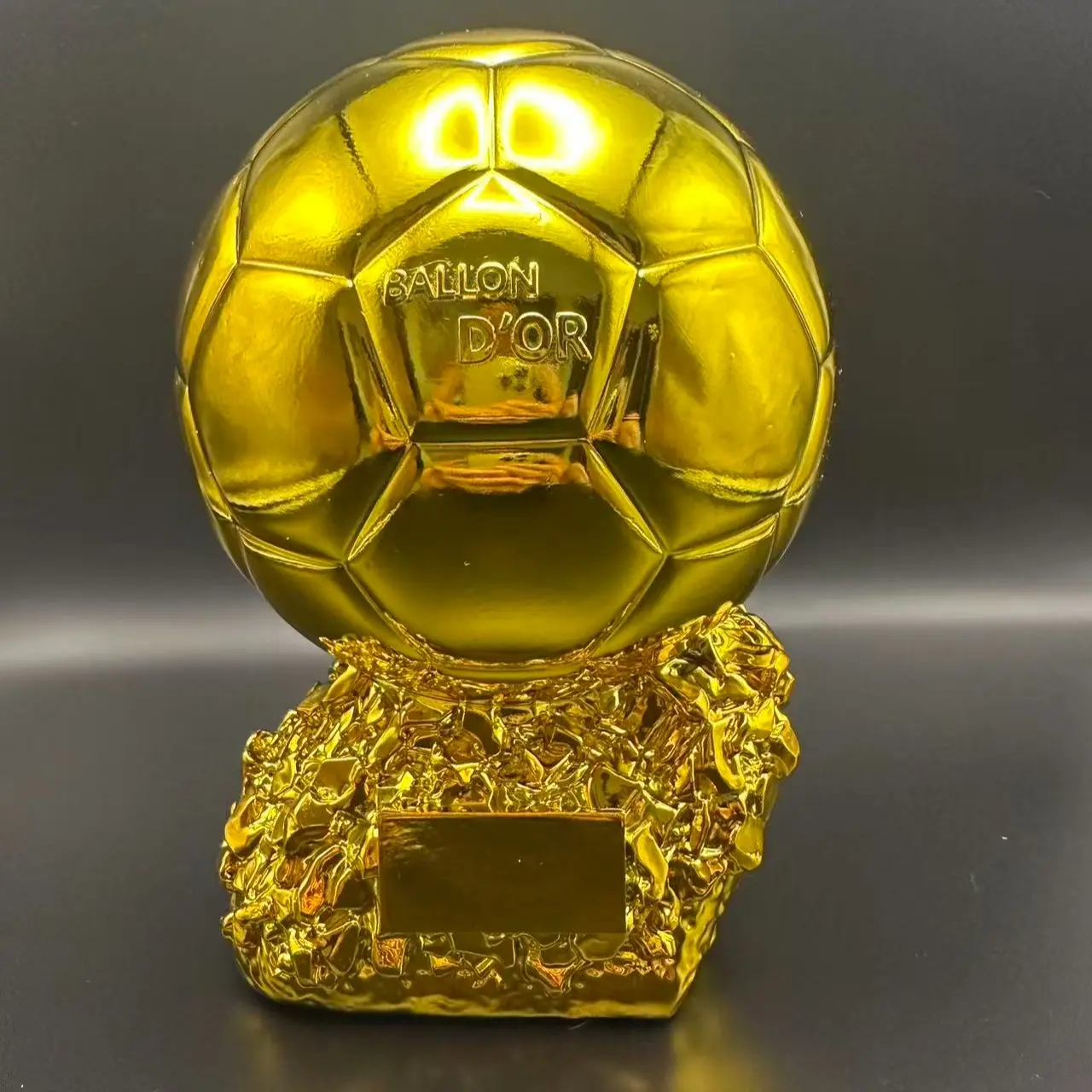 1PC Ballon D'Or Trophy Replica, World Football Player Award Model, Best Player Collectible for Fans, MVP Soccer Trophy