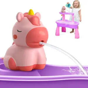 weirtoya Water Table Pump for Toddlers, Unicorn Toys Battery Powered Pump for Water Table Cordless Work Splash Toys Kids Toddler Summer Outddor Toys baby girl toys