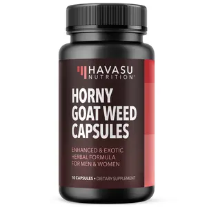 Unisex Horny Goat Weed Capsules for Men & Women - Extra Strength Performance & Energy Support with Tongkat Ali, Muira Puama, and Saw Palmetto - Herbal Supplement for Increased Endurance