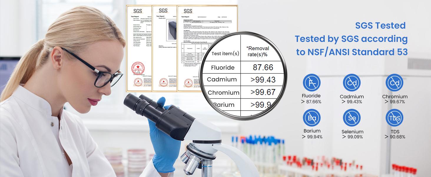 Under-Sink RO System 800 GPD with Faucet, Glacier fresh Reverse Osmosis Water Filter, Non-Electric, No Noise/No Drilling, 3:1 Pure-to-Drain, 5-Stage Tankless, Reduces PFAS/PFOS Waterfall