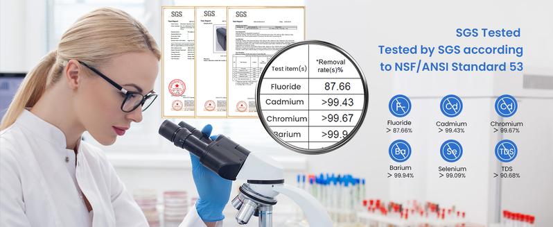 Under-Sink RO System 800 GPD with Faucet, Glacier fresh Reverse Osmosis Water Filter, Non-Electric, No Noise/No Drilling, 3:1 Pure-to-Drain, 5-Stage Tankless, Reduces PFAS/PFOS Waterfall Under-Sink RO System 800 GPD with Faucet, Glacier fresh Reverse Osmosis Water Filter, Non-Electric, No Noise/No Drilling, 3:1 Pure-to-Drain, 5-Stage Tankless, Reduces PFAS/PFOS Waterfall