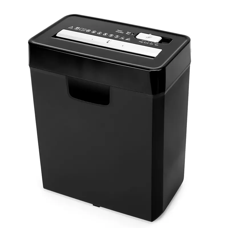 Crosscut Paper Shredder for Home Office, Heavy Duty Paper Shredder with 6-Sheet Capacity, P-2 Security Level, 10L Basket, 220mm Entrance Slot, 3m/Min Speed, Overheat Protection, Reverse Function, Shreds Credit Cards & Documents, Paper Shredder Heavy Duty