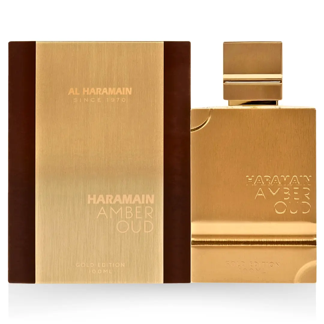 Amber Oud Gold Edition Eau de Parfum Spray 100ml (3.4 oz) by Al Haramain – Vanilla Amber Perfume, Unisex Fragrance, Arabian Perfume