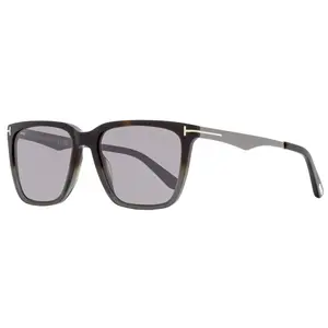 Tom Ford Rectangular Sunglasses TF862 Garrett 56C Havana/Gray/Gunmetal 56mm FT0862
