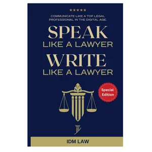 Speak & Write Like a Lawyer | Legal Communication Skills Guide | Paperback