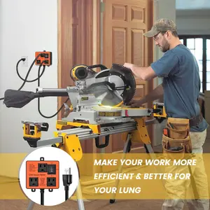 Ortis Dust Auto Switch for Cut Saw & Vacuum | Work Shop Dust Control Tool Outlets Workshop