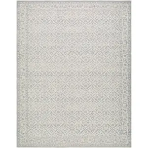 Nabela Noor Home x Livabliss Maan III Machine Woven Rug, Blue Low Pile Rug Boho Washable Rug