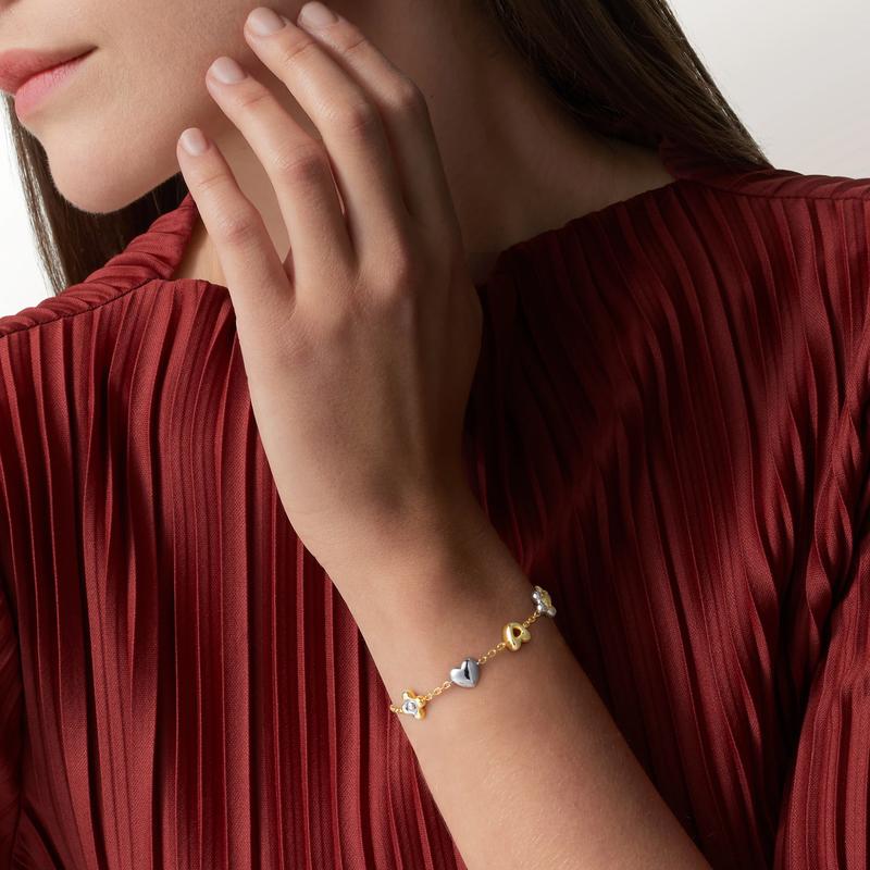 Turandoss Initial Bracelet for Women – 14K Gold Plated Alphabet Charm Bracelet with Heart & Flower, Adjustable Trendy Jewelry Gift Turandoss Initial Bracelet for Women – 14K Gold Plated Alphabet Charm Bracelet with Heart & Flower, Adjustable Trendy Jewelry Gift