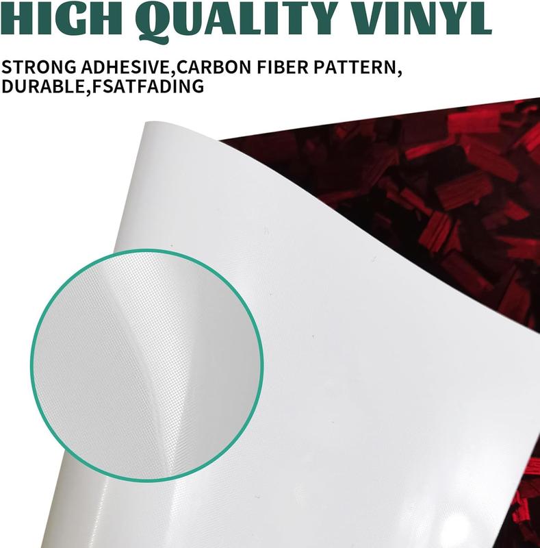 60 x 12 inch Froged Carbon Car Body Sticker Decal, 7D Vinyl Film Wrap Protector Sticker, 1 x 5FT Self-Adhesive Air Bubble Free Easy to Install, Universal For All Cars SUVs Sedan Coupe Truck Pickup Bike Motorcycle