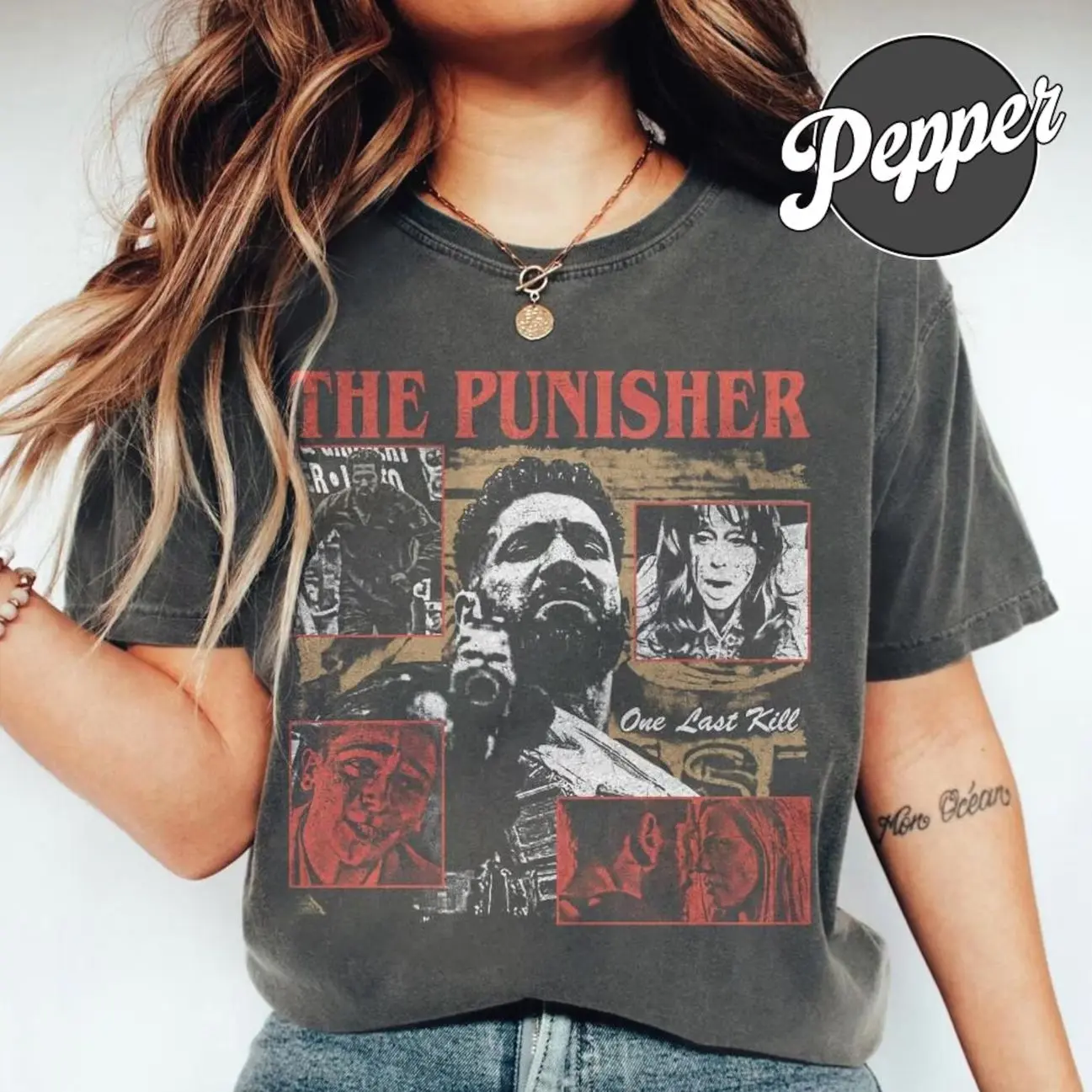 The Punisher One Last Kill Vintage Action Series T-Shirt