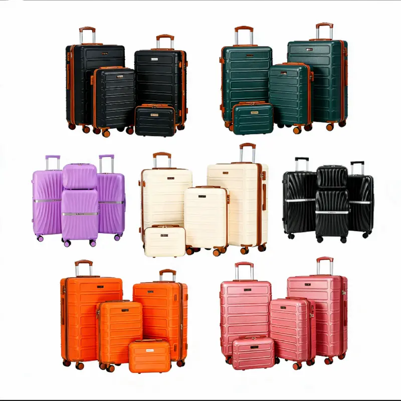 4 Piece Luggage Set with TSA Lock, Swivel Wheels  High Quality ABS Construction, Compact Design & Easy to Operate(13"/20"/26"/28")