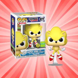 Funko Pop! Sonic the Hedgehog Super Sonic First Appearance GITD Summer Convention LE #877