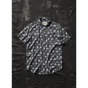 Cereal Killer Button Up Shirt - Funny Breakfast Print Casual Shirt for Men