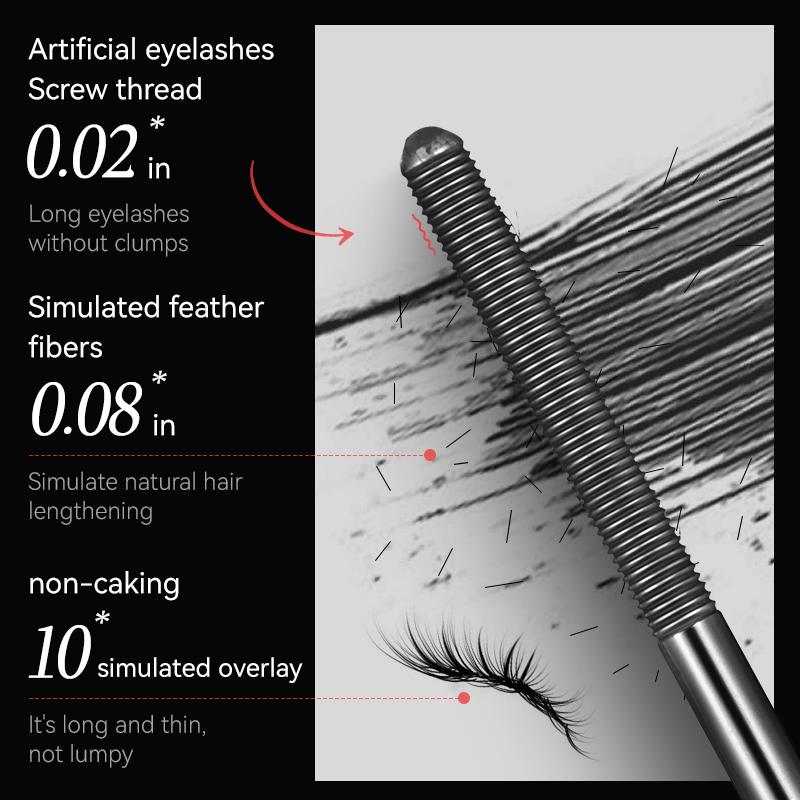 AMG Steel Tube Mascara Primer Waterproof Long-Lasting Volumizing Curling Lengthening Smudge-Proof Defines Each Lash Portable for All Looks Makeup Flawless Cosmetic