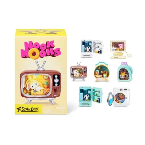 STARBOX Nook Nooks Series 1 Blind Box Collectible LED Animal Home Scenes