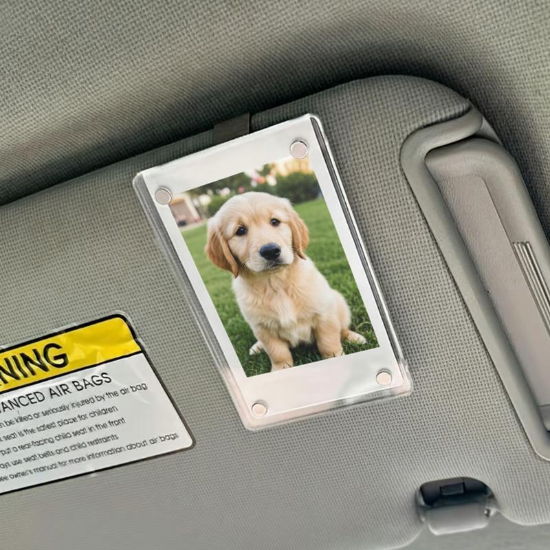 Magnetic Car Visor Photo Clips are acrylic custom car accessories for displaying family lover or personal photos practical frames for daily commutes and travel ideal gifts for holidays like Christmas Thanksgiving and Valentine's Day Magnetic Car Visor Photo Clips are acrylic custom car accessories for displaying family lover or personal photos practical frames for daily commutes and travel ideal gifts for holidays like Christmas Thanksgiving and Valentine's Day